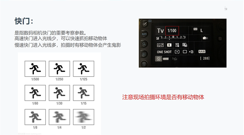 讲解VR全景拍摄相机光圈、感光度和快门的作用